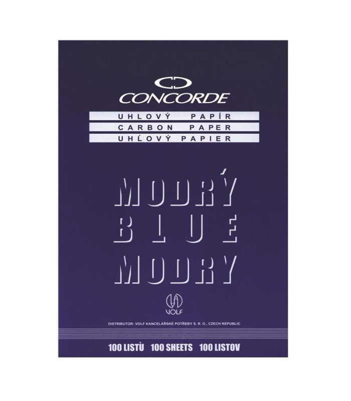 Uhlový papír Concorde, kopírák, A4, 25 listů, modré