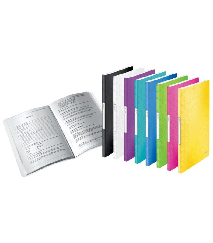 Katalogová kniha Leitz WOW - A4, 20 kapes, ledově modrá