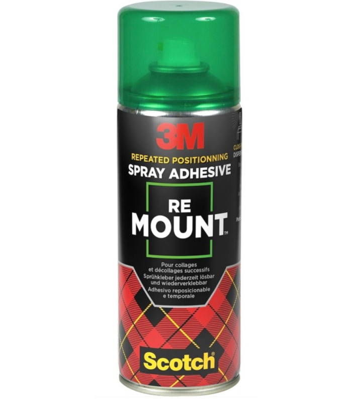 Lepidlo ve spreji 3M Re-Mount, 400 ml, snímatelné