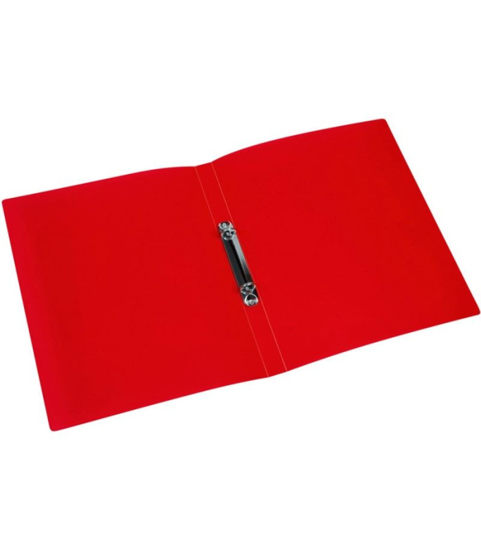 Dvoukroužkový pořadač Q-Connect - A4, šíře hřbetu 2,4 cm, červený, matný