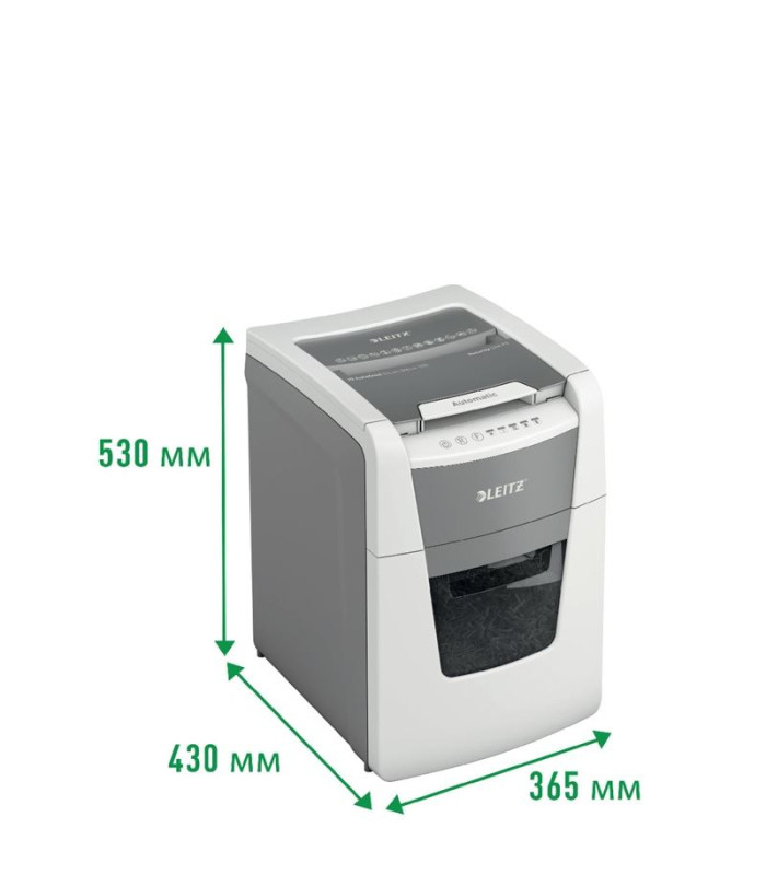 Automatická skartovačka Leitz IQ AutoFeed 100 - P5, řez na mikročástice 2 x 15 mm