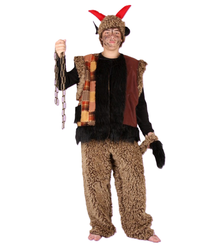 Kostým ČERT KOMPLET HNĚDÝ