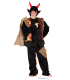 Kostým čert komplet, černá, overal, vesta, čepice