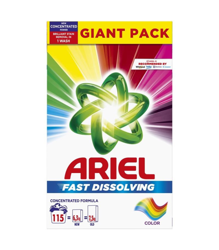 Prací prášek Ariel - color, 115 pracích dávek