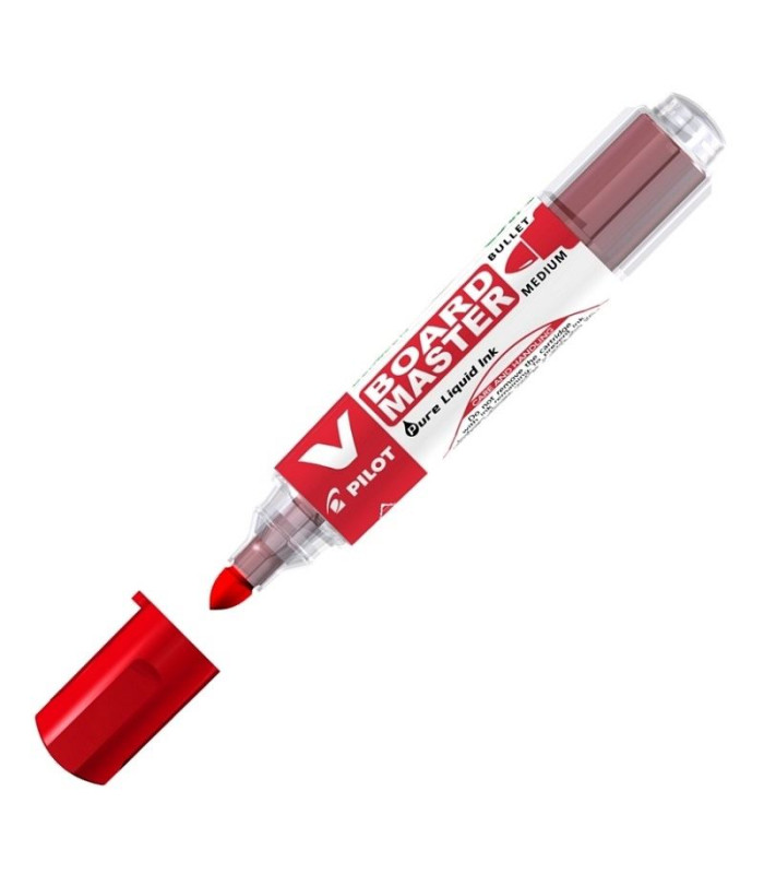 Popisovač Pilot V Board Master - kulatý hrot, červený