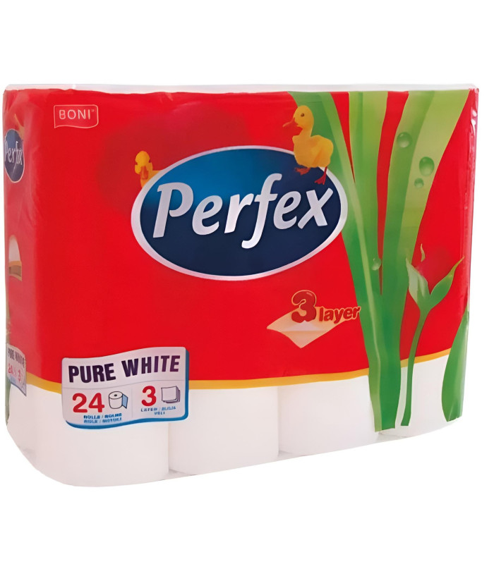 Toaletní papír Perfex - 3vrstvý, 24 rolí