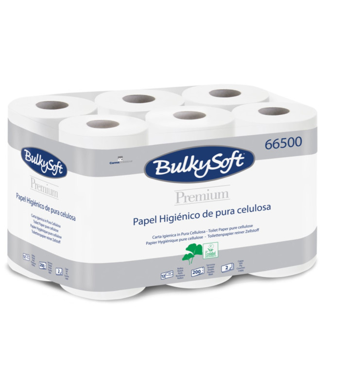 Toaletní papír BulkySoft Premium, 2-vrstvý, 24 m, celulóza, 12 ks (66500)