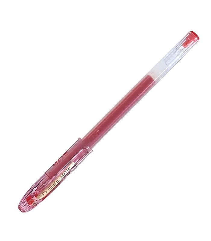 Gelový roller Pilot Supergel Begreen - červená , 0,39 mm