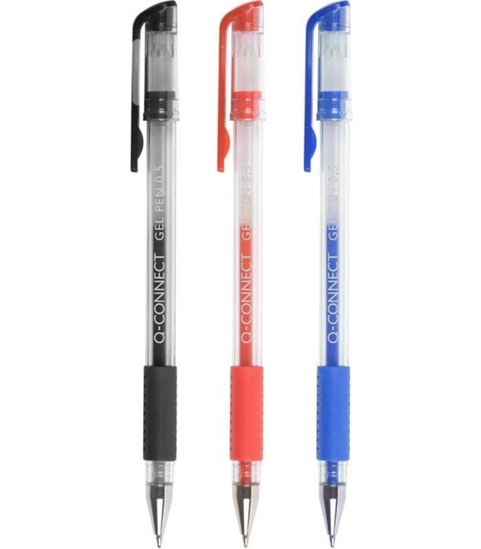 Gelový roller Q-Connect - 0,5 mm, černý