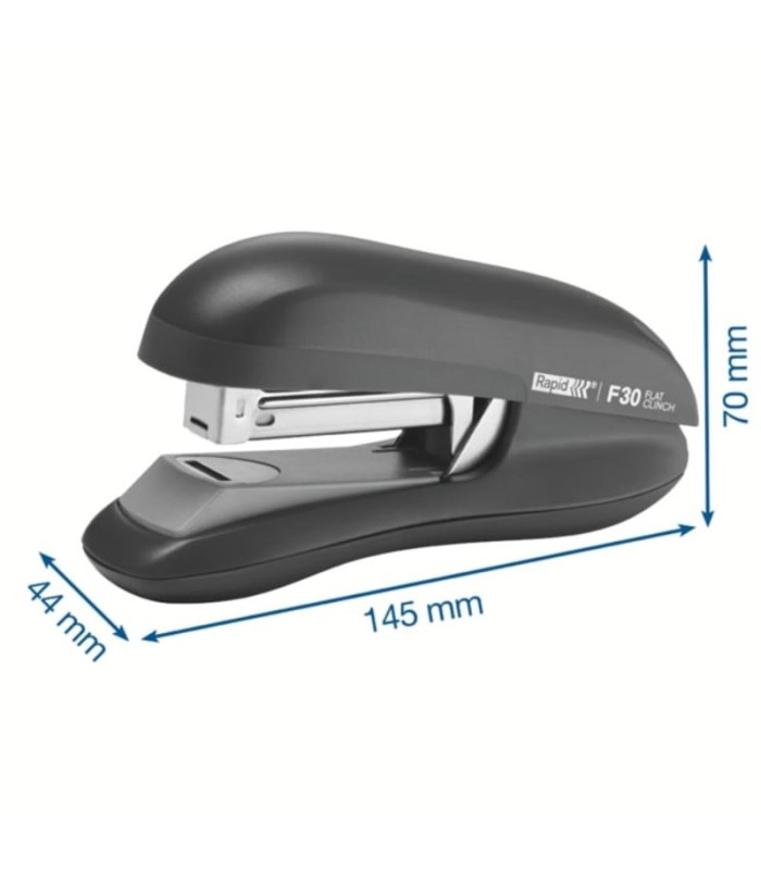 Sešívačka Rapid F30 - 30 listů, ploché sešívání, červená