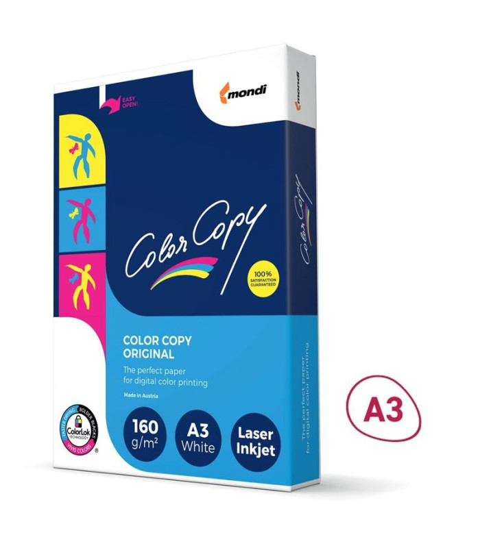 Kancelářský papír Color Copy A3 - 160 g/m2, CIE 161, 250 listů