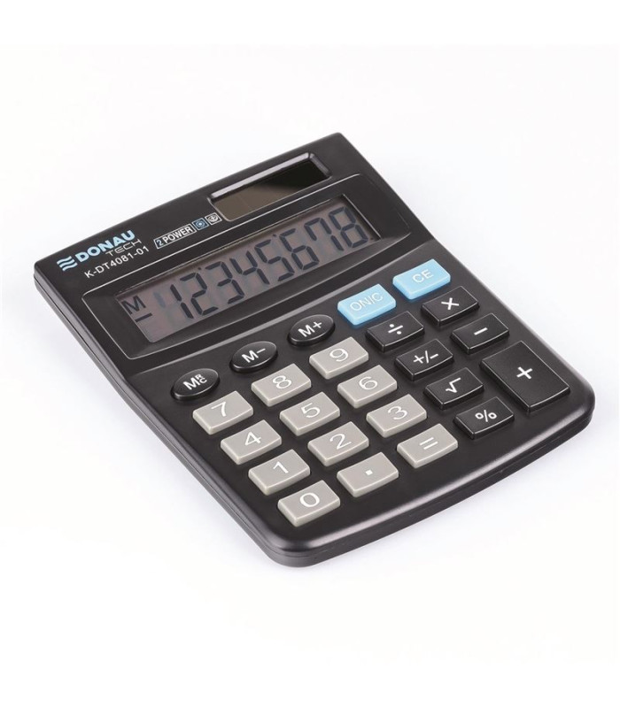 Stolní kalkulačka DONAU TECH, K-DT4081 - 8míst, černá