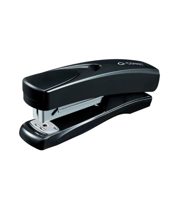 Sešívačka Q-Connect - 20 listů, plastová, černá