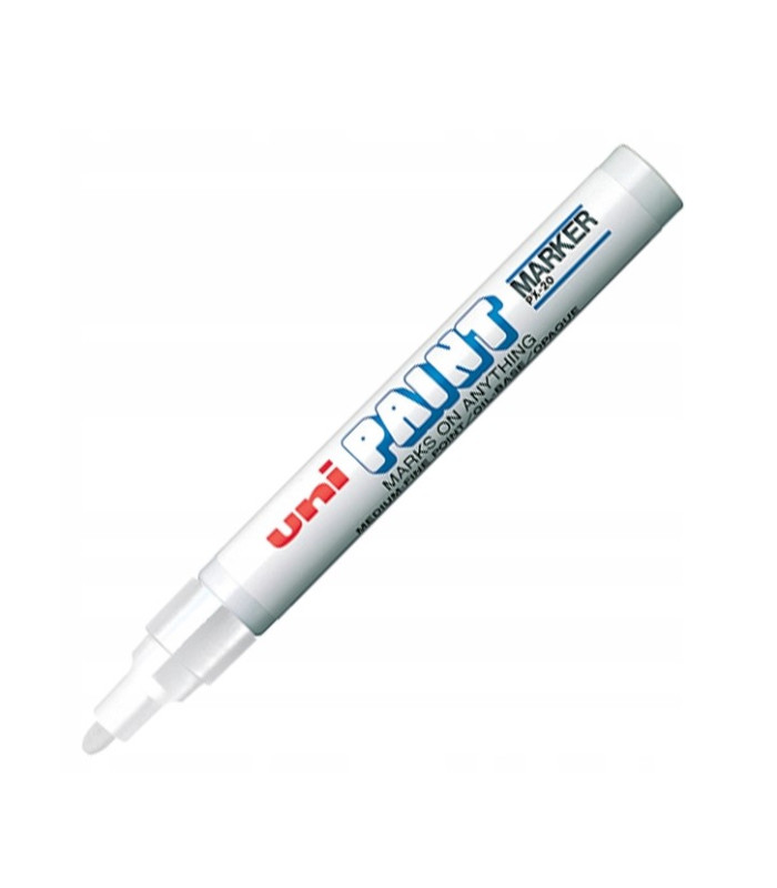 Permanentní lakový popisovač UNI PX-20, bílý