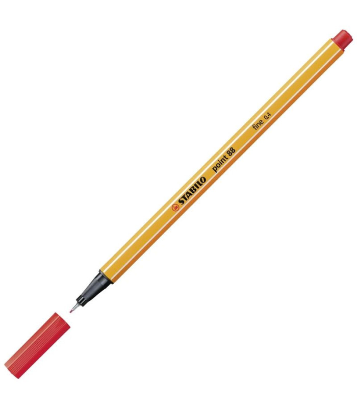 Liner STABILO point 88 - 0,4 mm, červený, ks