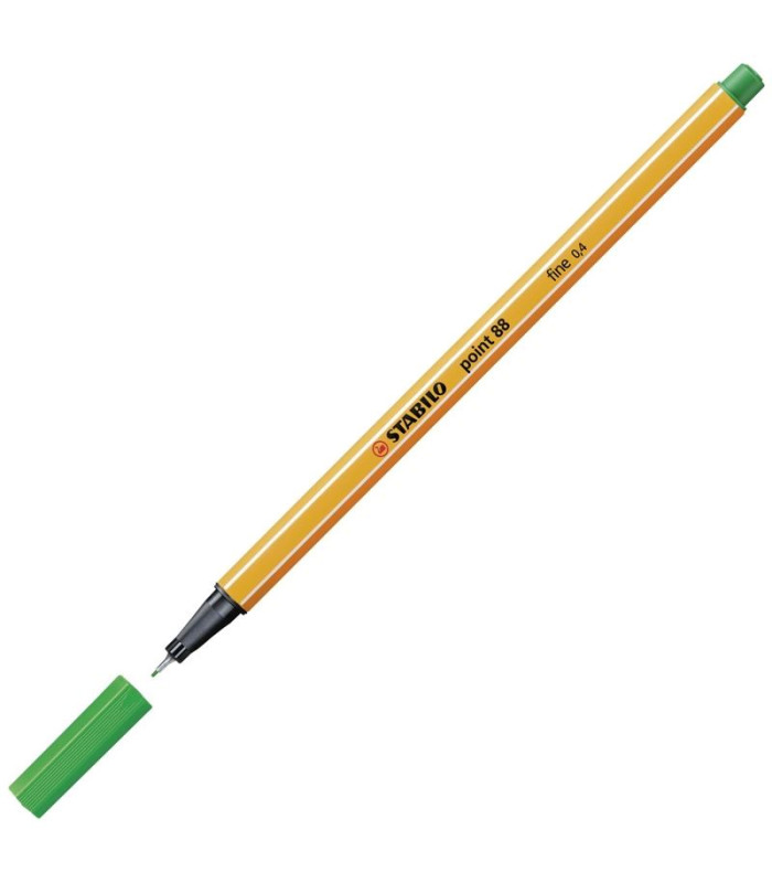 Liner STABILO point 88 - 0,4 mm, zelený, 1 ks