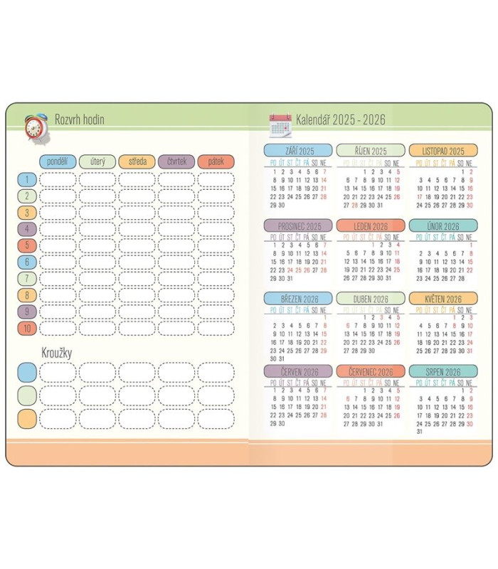 Školní diář STUDENT - Smiley 2025/2026