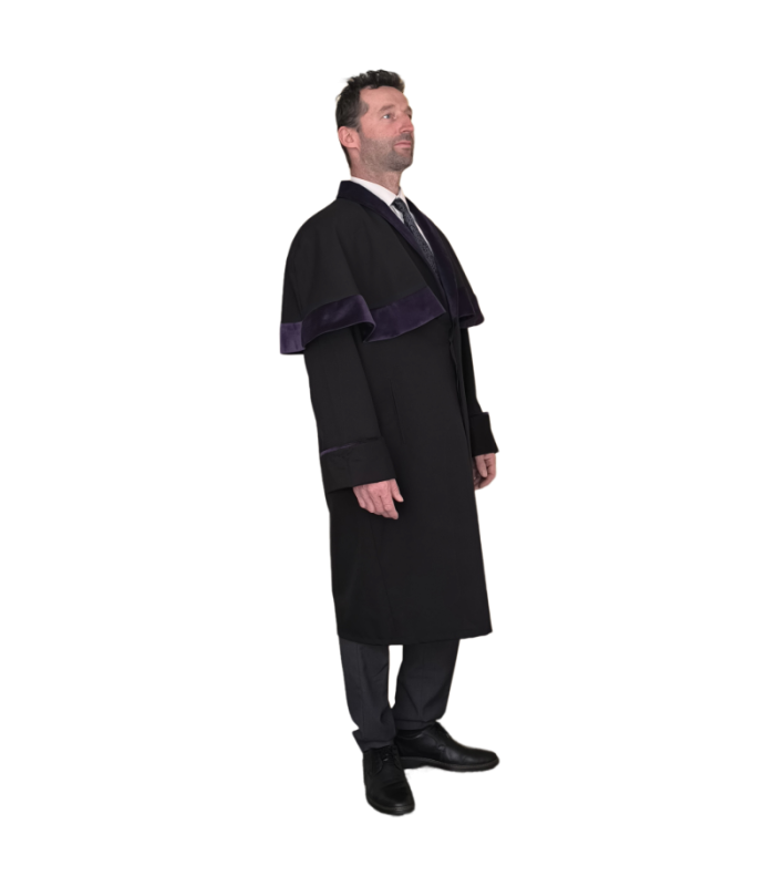 Talár pro soudce černé - fialové, muž