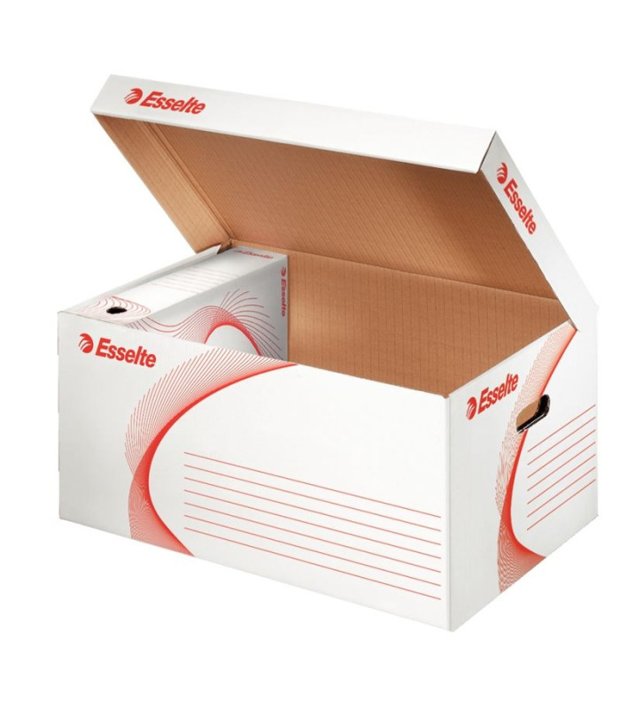 Archivační krabice Esselte Standard - bílá, 55,0 x 25,5 x 36,5 cm