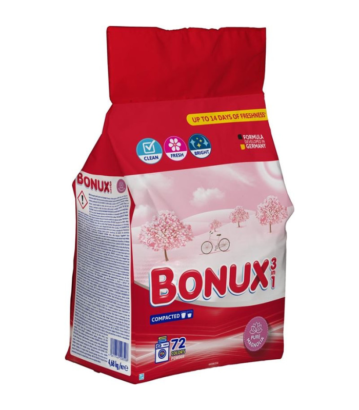 Prací prášek Bonux Color - 4,68 kg, 72 pracích dávek
