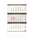 Tříměsíční nástěnný kalendář - šedý